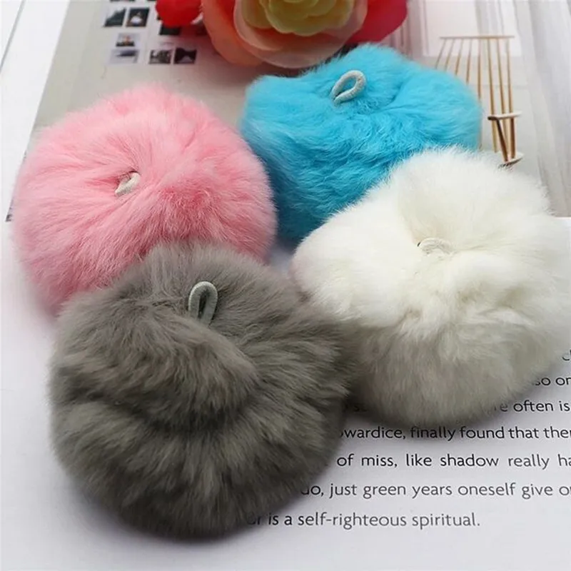 25 pz Fluffy Soft Pom Pom 6 Cm 8 Cm peluche artificiale Pom portachiavi fai da te ciondolo matrimonio decorazione della casa Pom Pom forniture per