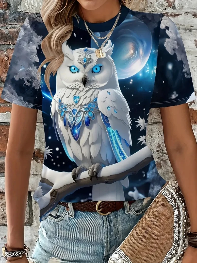 

Женская футболка больших размеров с короткими рукавами и 3D принтом, свободная и повседневная, мягкая, удобная и дышащая, подходящая для занятий спортом на открытом воздухе