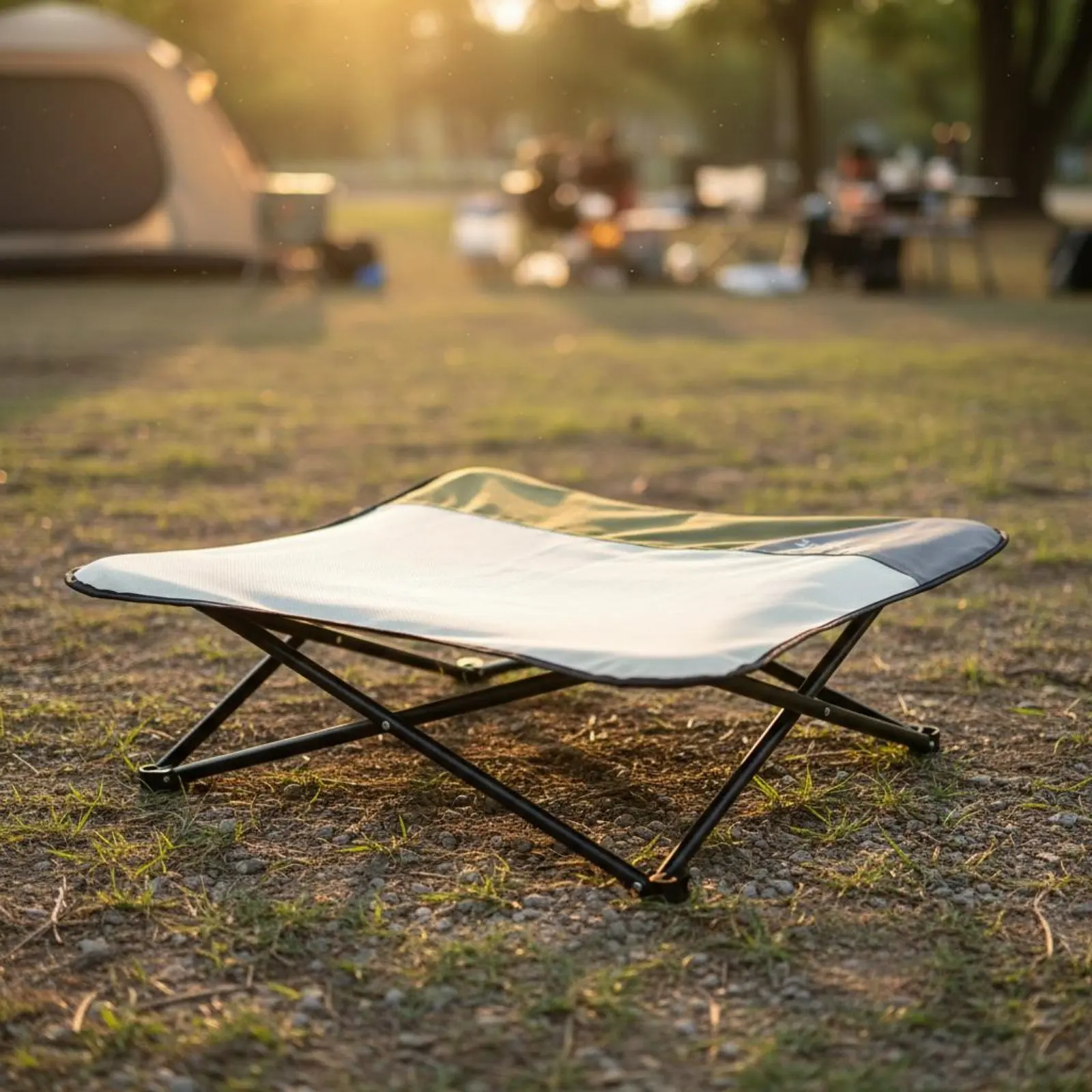 

Elevated Outdoor Dog Bed Abrasion-Resistant Resistant Foldable Dog Cot Folding Raised Pet Bed Easy to Clean Waterproof