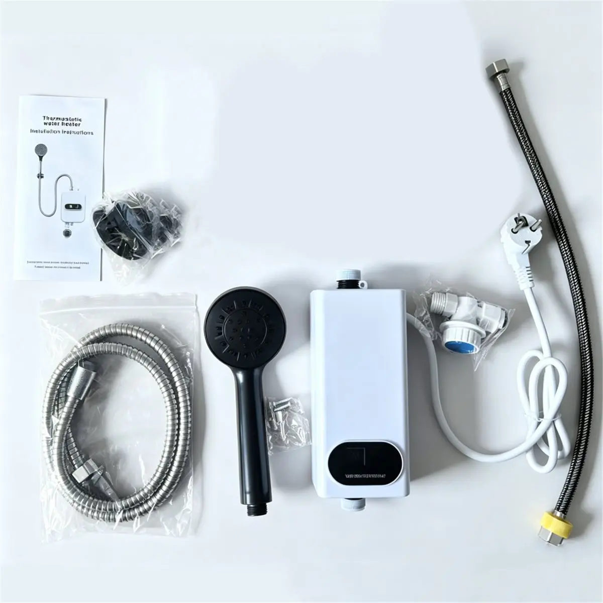 RECOMMENDATION  Instant Water Heater Kit 3000W Wall-Mounted Tankless Electric Water Heater for Bathroom Shower Home US Plug
