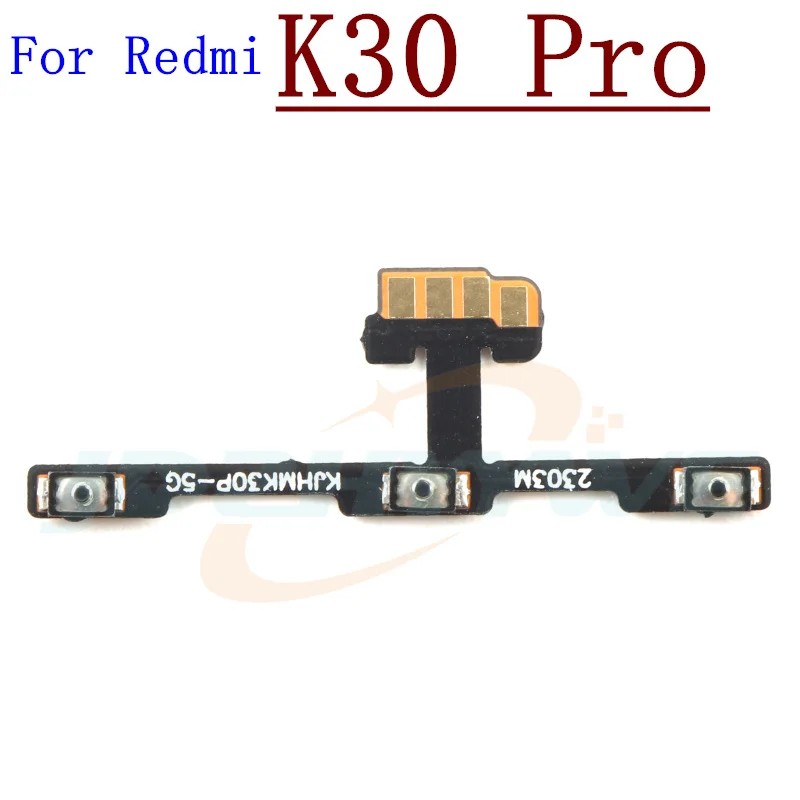 Power On Off Flex Cable For Xiaomi Redmi K20 K30 K40 K50 Gaming K60 Pro Ultra Volume Key Side Button Mute Switch Spare Parts