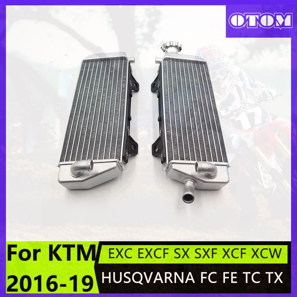 OTOM Akcesoria motocyklowe Chłodnica Zbiornik wody Do KTM EXC EXCF SX SXF XCF XCW HUSQVARNA FC FE TC TX TE250/300/350/125