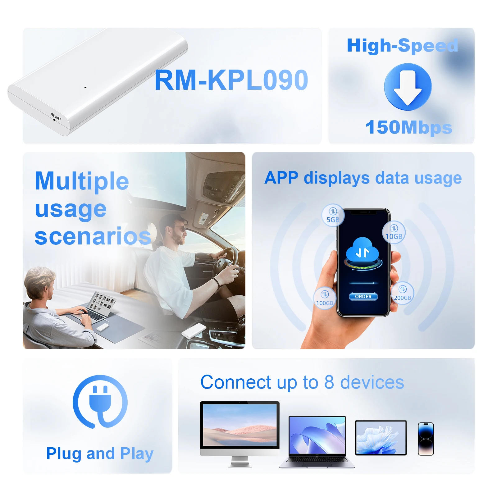 Ezonetronics Car Wi-Fi 4G LTE Mobile Hotspot جهاز توجيه WIFI محمول لستيريو السيارة أو أجهزة أخرى #4