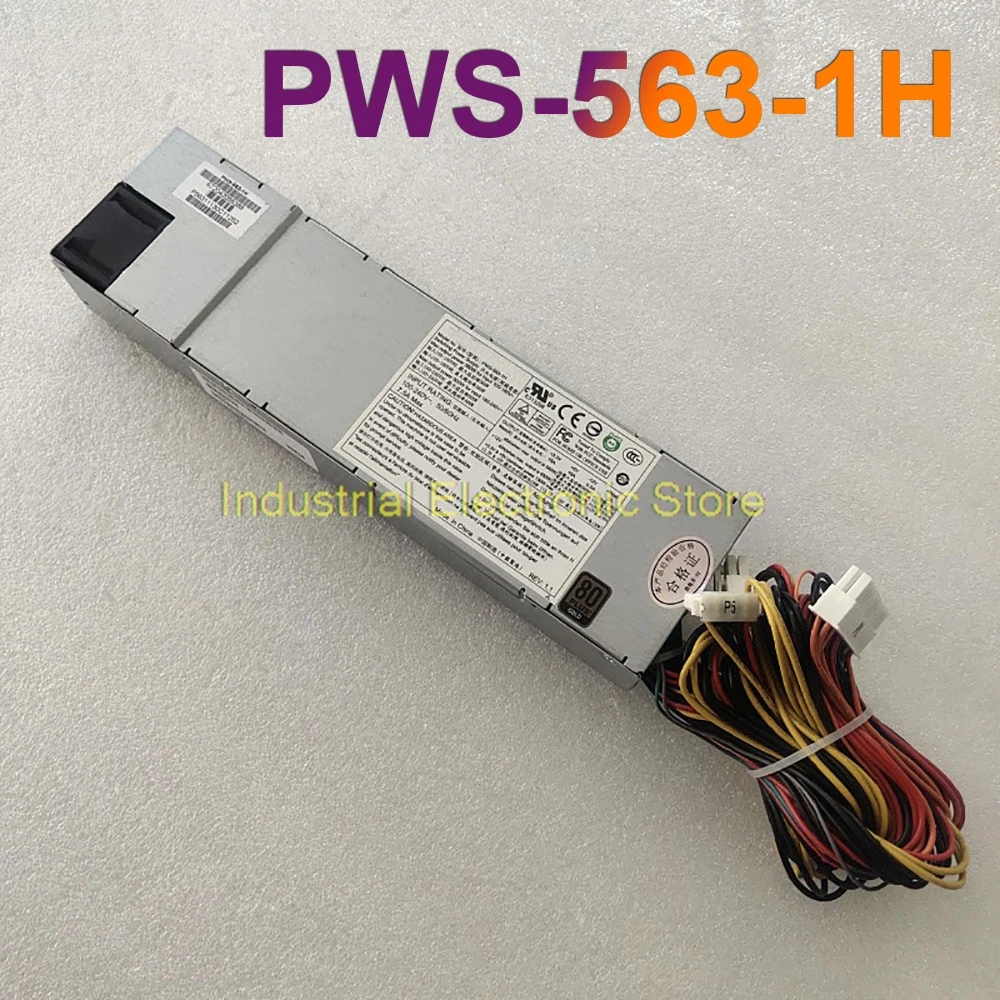 For Supermicro Server Industrial Control Equipment Power Supply PWS-563-1H 600W 1U 