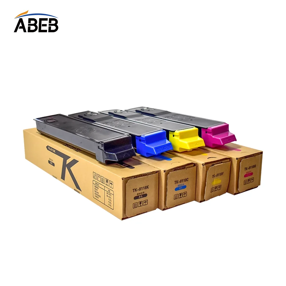 

1 шт. TK8118 тонер-картридж для Kyocera m8124cidn, высококачественный совместимый тонер для копировального аппарата BK 230 г CMY 120 г