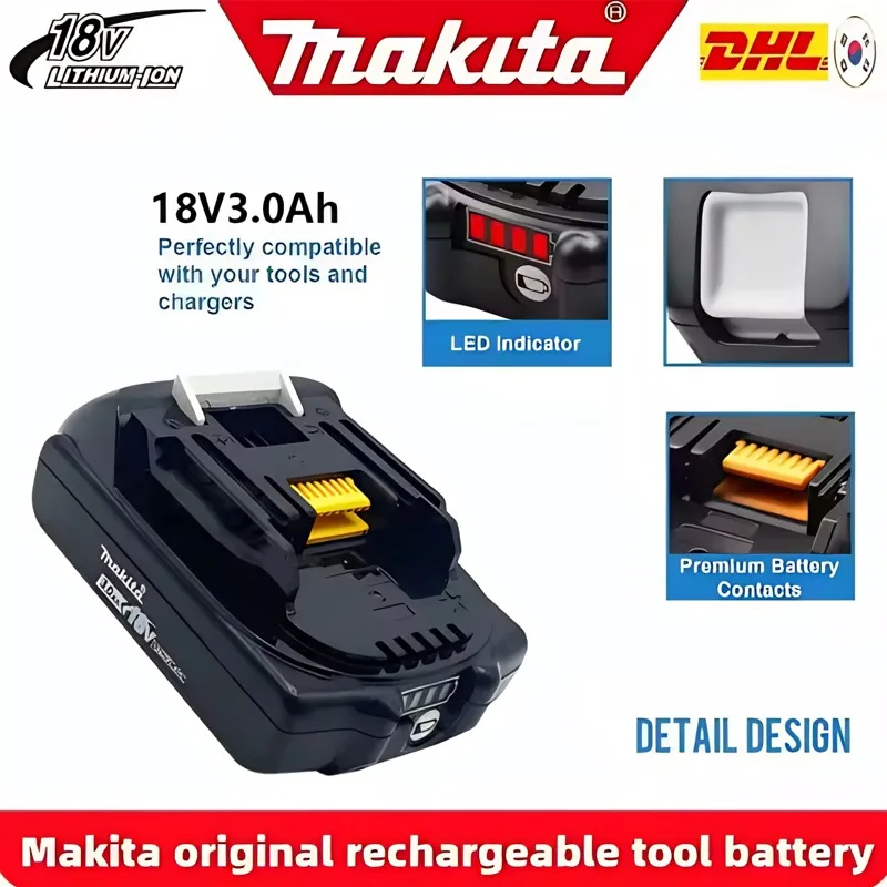 

⭐️ New Original Makita 18v 2Ah Li-Ion Battery BL1820B for Makita 18V Series⭐️ Power Tools Replace the battery⭐️ 2000mAh Battery