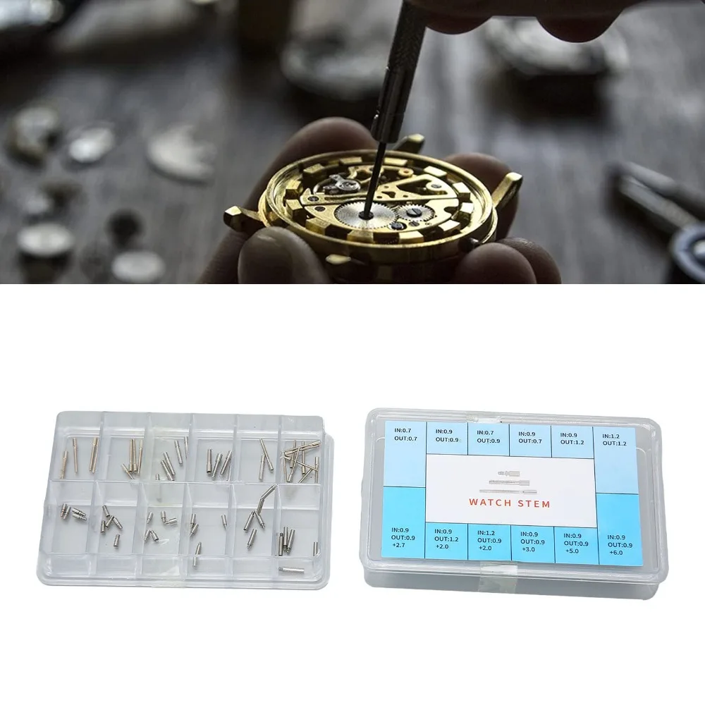 Durable Stainless Steel Watch Stem Extender Silver Watch Crown Stem Extender Stem Extender Replacement Maintenance Tool