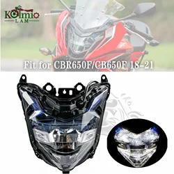Fit for 2018 - 2021 HONDA CBR650F CB650F Motorcycle Front Headlight Assembly LED Headlamp Head Light CBR 650F CB 650F 2019 2020