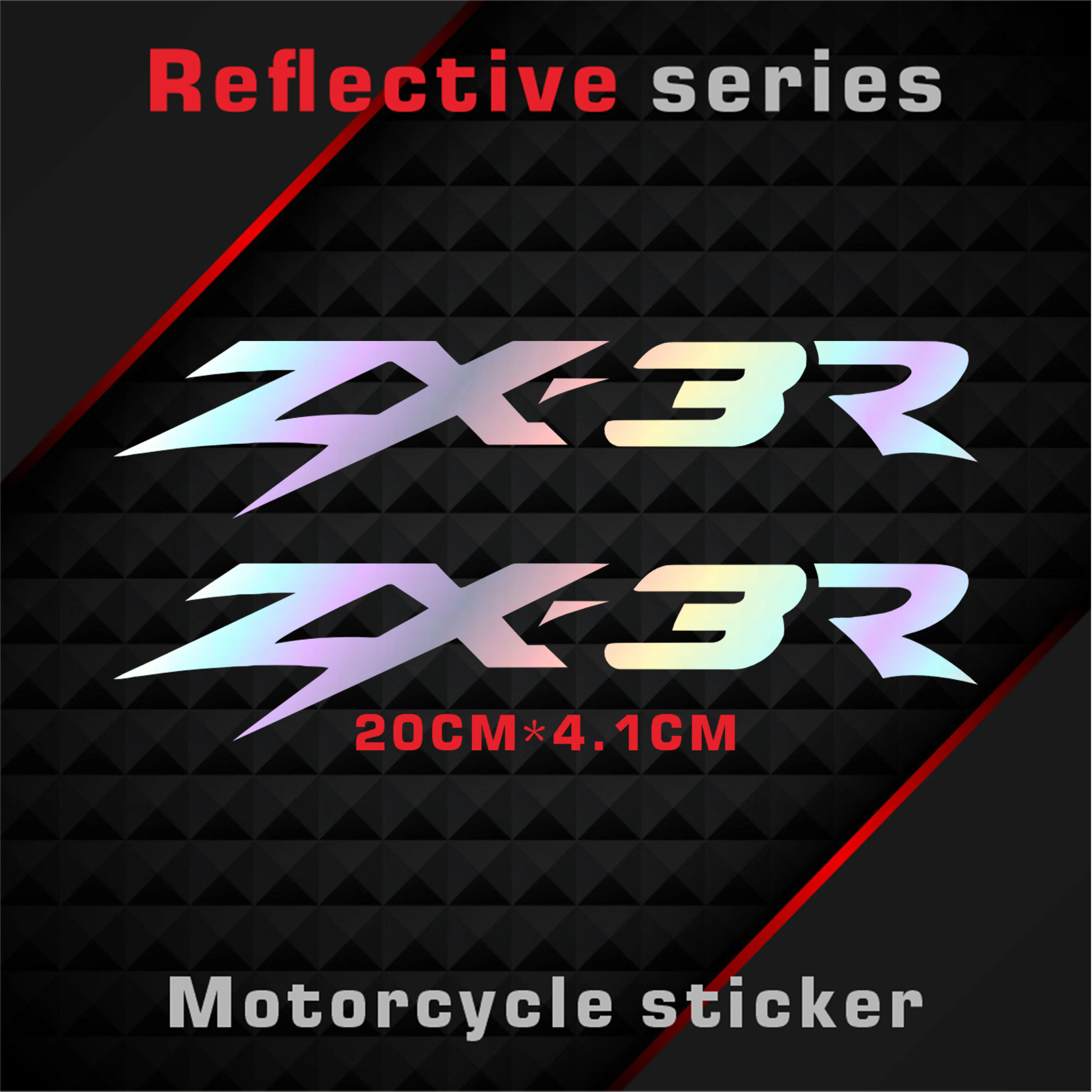 

New Motorcycle Stickers Body Reflective Waterproof Body fuel tank logo sticker Kit For zx3r Decorative stickers