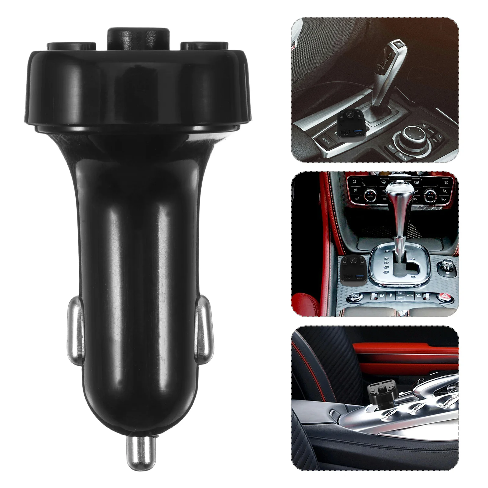 

Player Lcd Display Fm Transmitter Car Audio Adapter Usb Charging Card Support Mp3 Player Vehicle Mounted