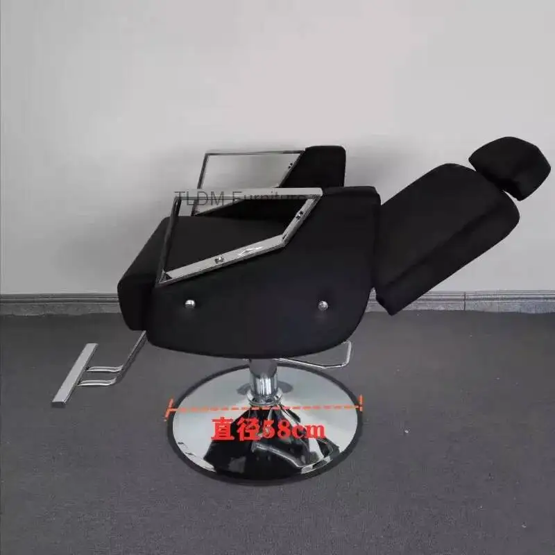 

Дизайнерское парикмахерское кресло класса люкс, откидное, портативное, вращающееся, гидравлическое, для салонов красоты и барбершопов, мебель для салонов