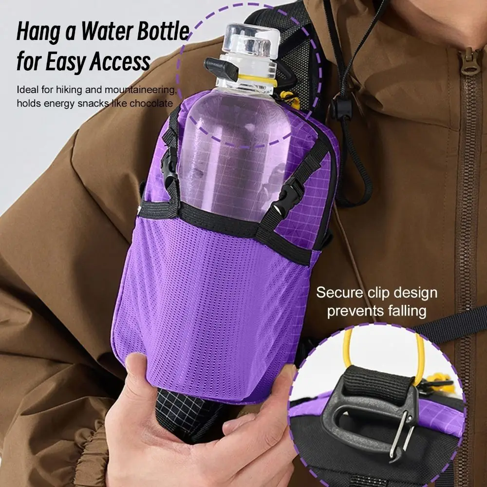Portable Lightweight Outdoor Sling Bag Splash-Proof Adjustable Strap Shoulder Pouch Clip-On Mini Crossbody Backpack Travel