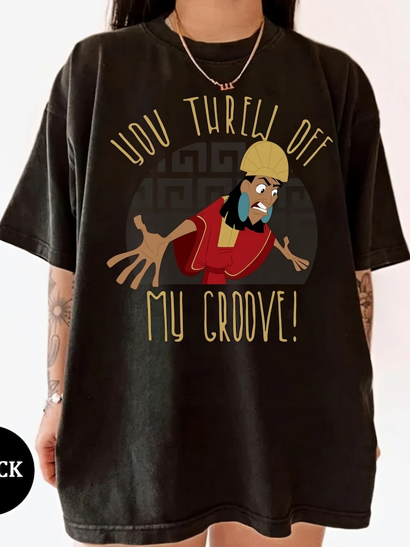 الزي الصيفي، قمصان ديزني الإمبراطور الجديدة كوسكو بأكمام قصيرة للرجال والنساء #1