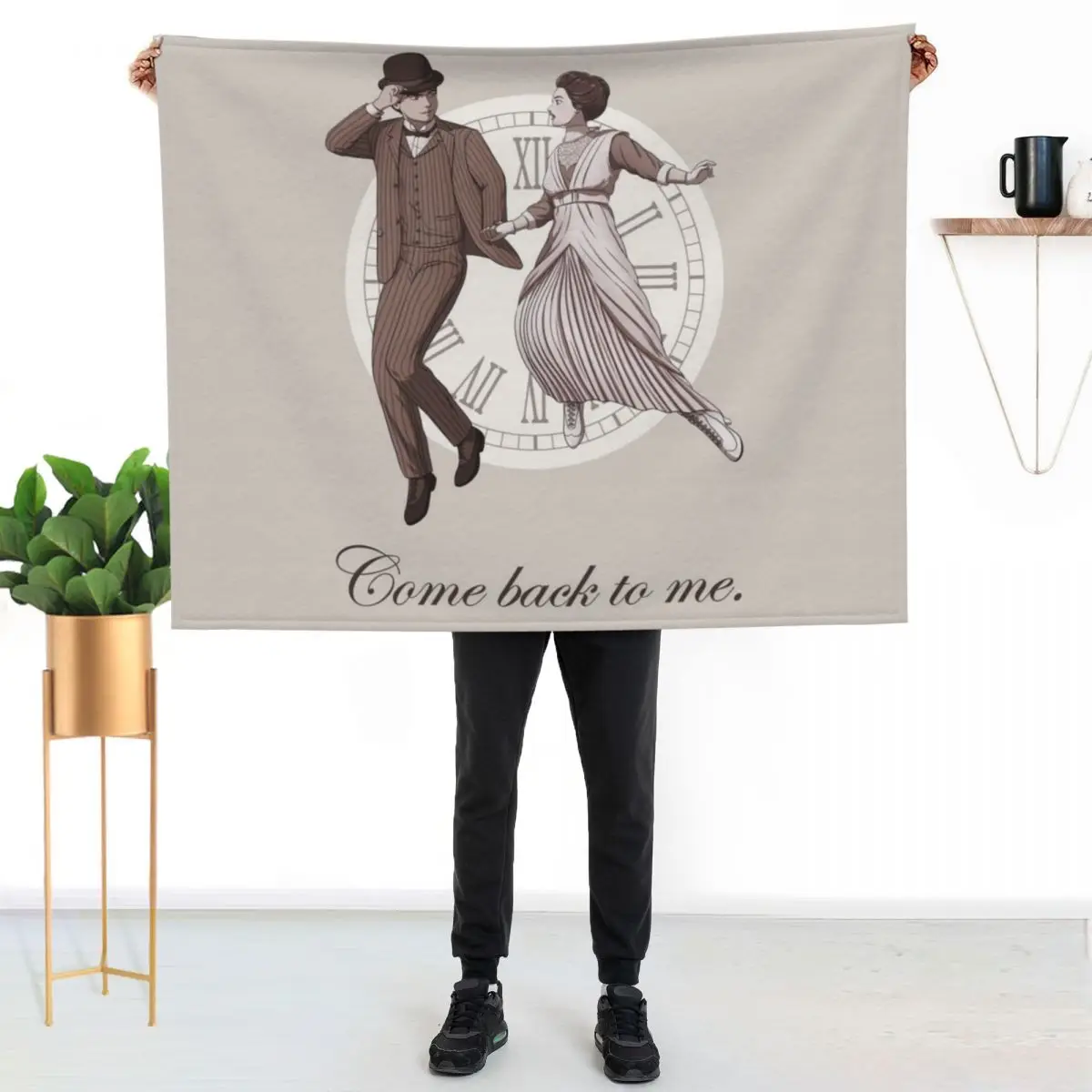 Somewhere in time -Come back to me Throw Blanket Nap Flannels Blankets For Bed Luxury Designer blankets ands wednesday Blankets