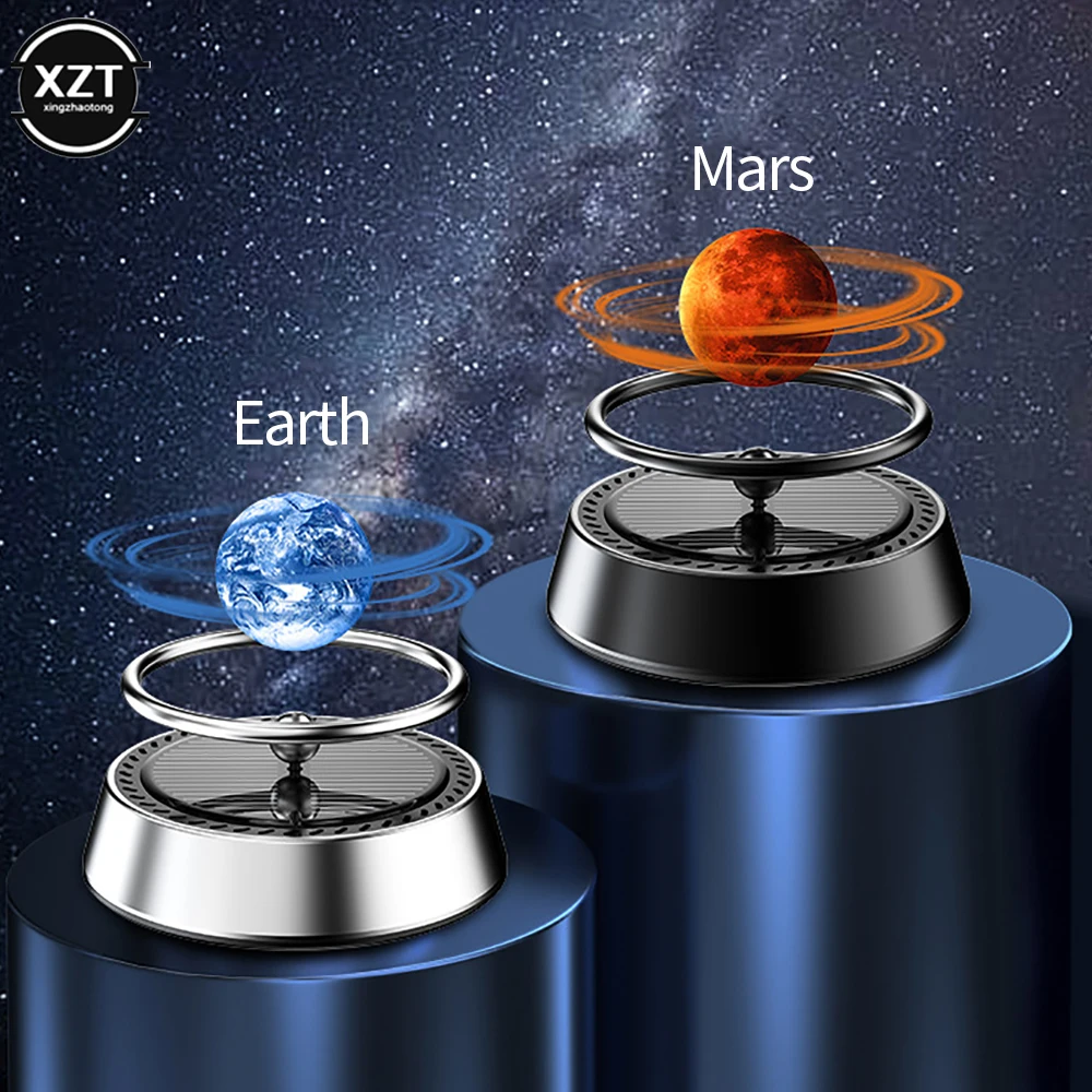 Solar Car Aromatherapy Vehicle Perfume Air Freshener Auto Essential Oil Diffuser With Interstellar Ball Relieve Refresh Supplies