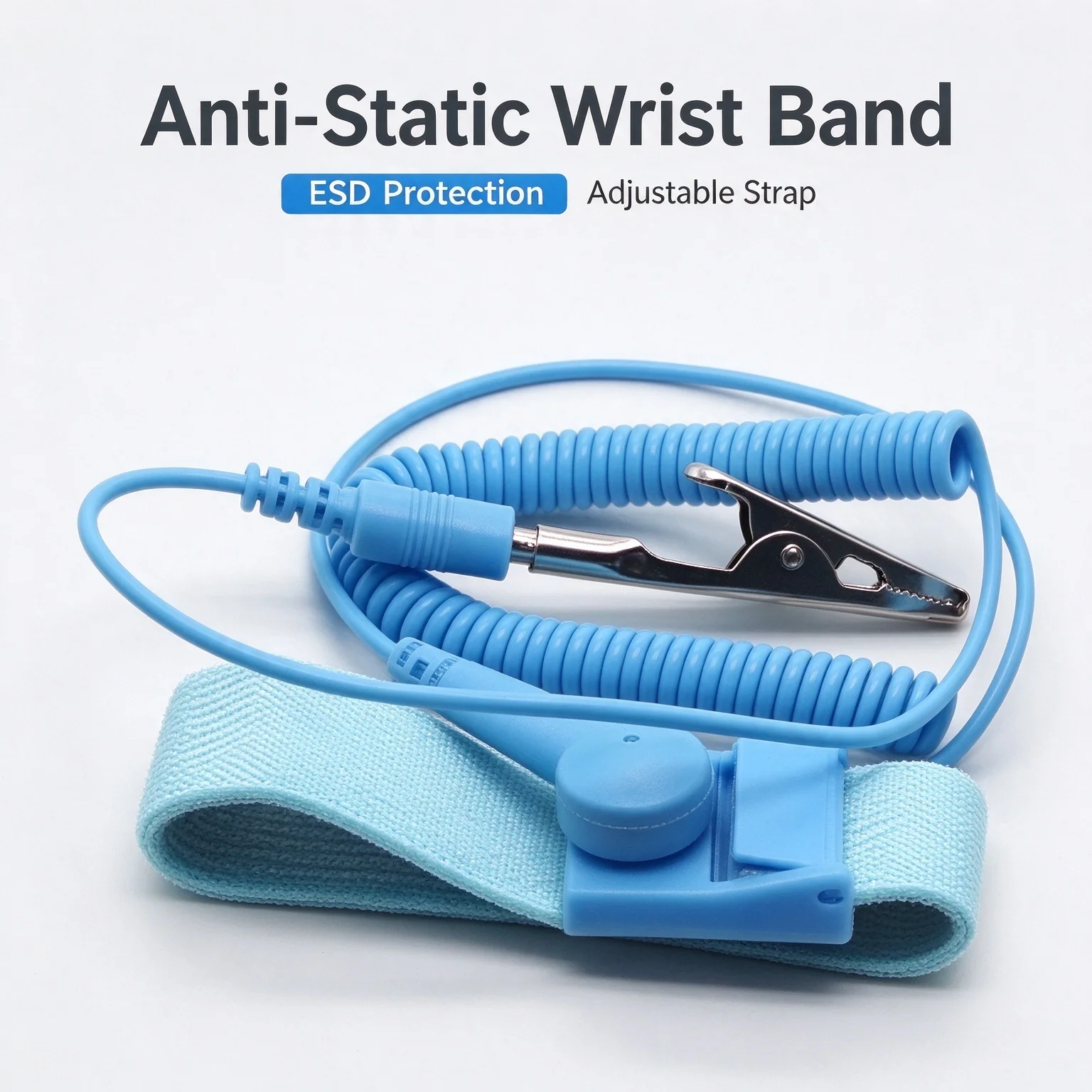FS Hot Blue Discharge Anti-Static AntiStatic Wrist Strap Band for EMI shielding & Static Control