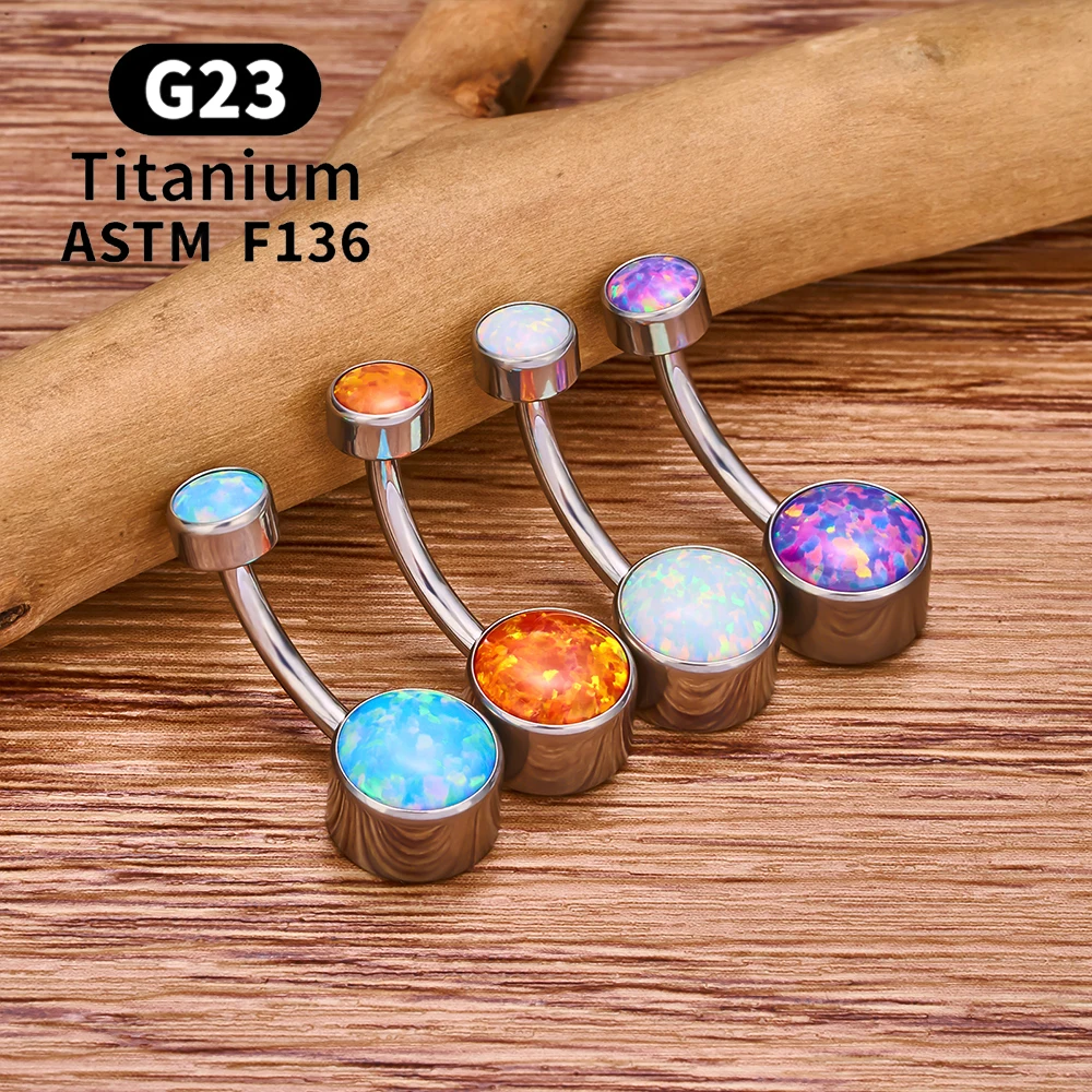 ASTM F136 Titan Bauchnabelringe Runde CZ 14G Innengewinde Bauchnabelpiercings Bauchbarren Damen Nabelpiercing Körperschmuck – Detail 9