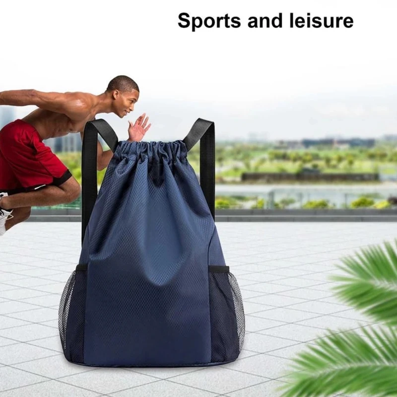 Sports Drawstring Backpack Sport Fitness Travel Outdoor Sackpack Women And Men Large Capacity Gym Swim Beach Bags Basketball Bag