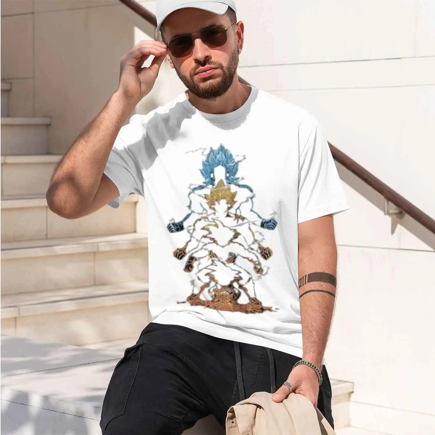 Super Broly T Shirt Men 2026 Summer Vintage  Wash d Tee  Streetwear Harajuku Y2k 2026 New Model