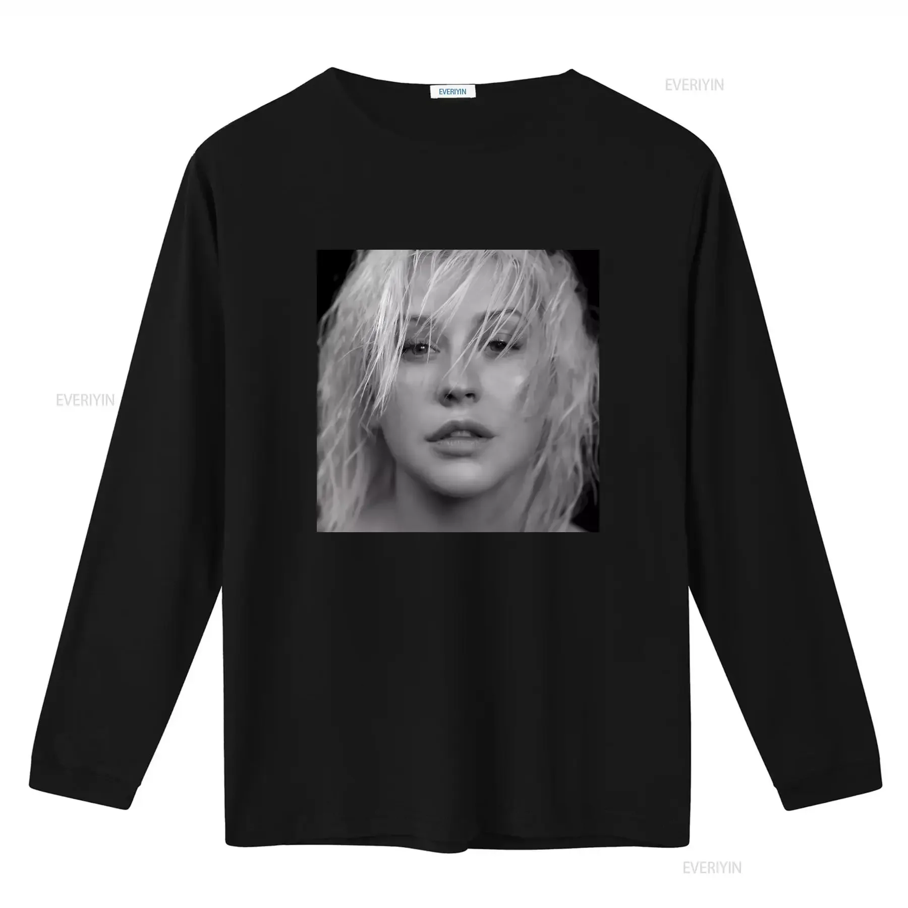 Christina Aguilera X Tina Liberation Tour Face T Shirt Size XL vintage Washed Top For Everyday Wear Versatile homme Unisex