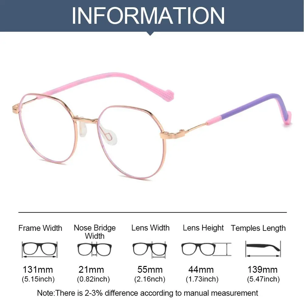 نظارات مريحة لحماية العين من الكمبيوتر للأطفال والأولاد والبنات مضادة للضوء الأزرق للأطفال بإطار خفيف للغاية #6