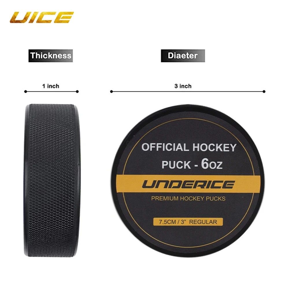 

UICE Solid Ball Ice Hockey Puck 1pc Floorball Ice Hockey Puck Resistant for Practicing Classic Training Hockey Accessories