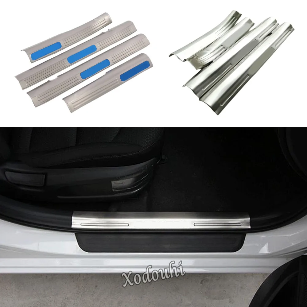 

For Hyundai Elantra Avante 2016 2017 2018 2019 2020 Car Stainless Steel Pedal Door Sill Scuff Plate Inner Built Threshold Trim