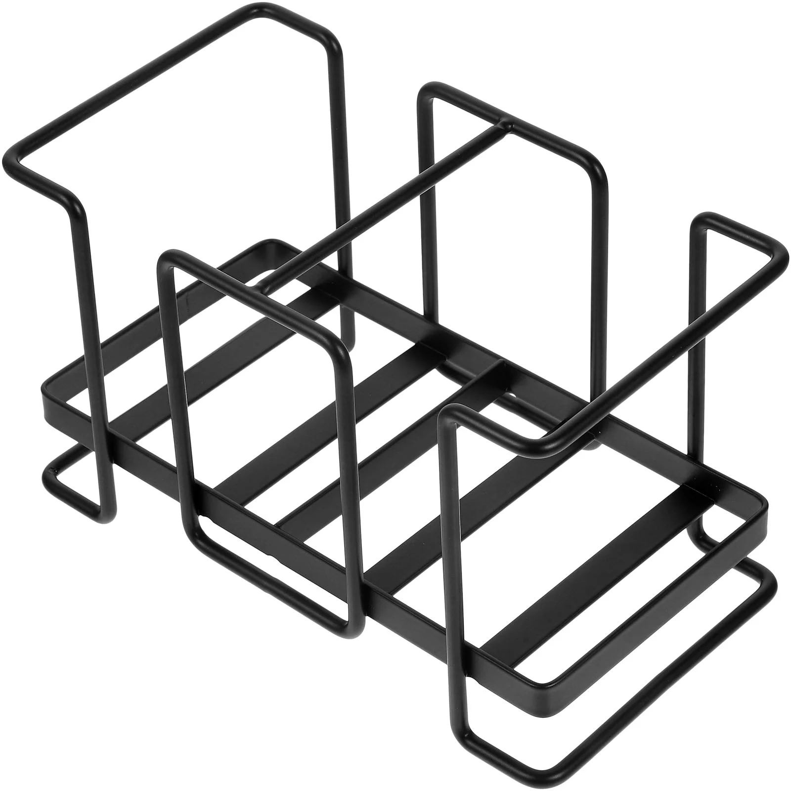 

Железный держатель для бумажных стаканчиков большой емкости, черная настольная подставка для кофейни, чайной комнаты, столешницы, кладовой, удобный доступ, одноразовая чашка