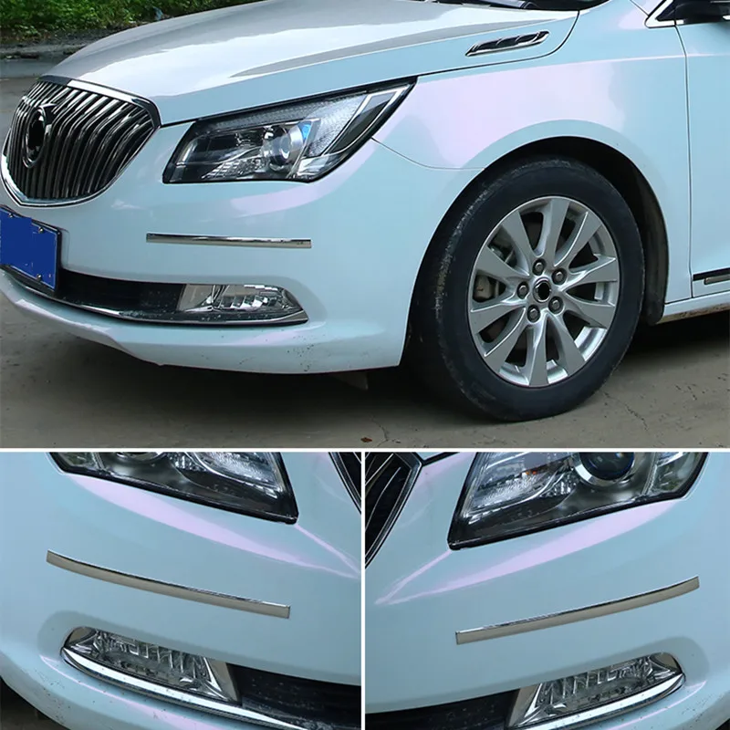 Auto Chrome Moulding Trim Strip Bumper Protector Trim Tape For Window Bumper Grille Door Chrome Decoration Car Sticker Universal