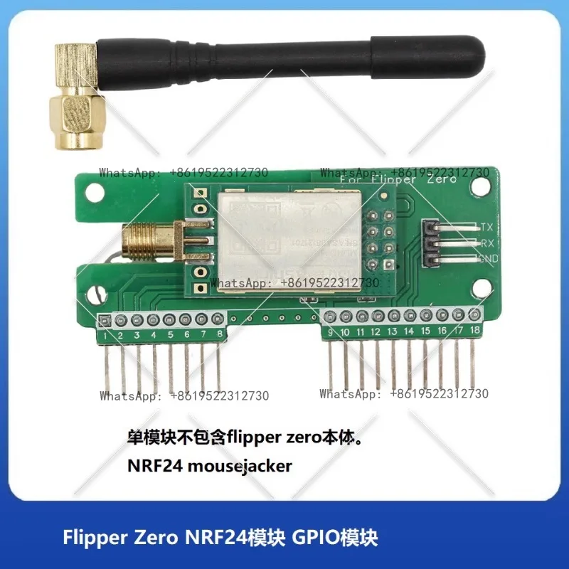 

NRF24 module GPIO for sniffer and mouse jacker