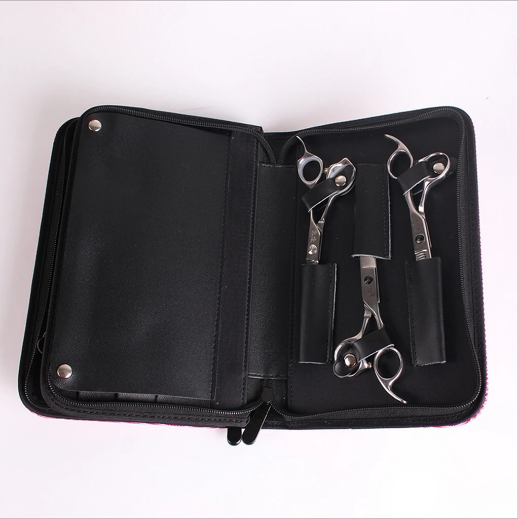 Hairdressing Scissors Pouch Professional Grooming Case Layered Design Hairdresser Supplies Holder for Barber Salon Tools