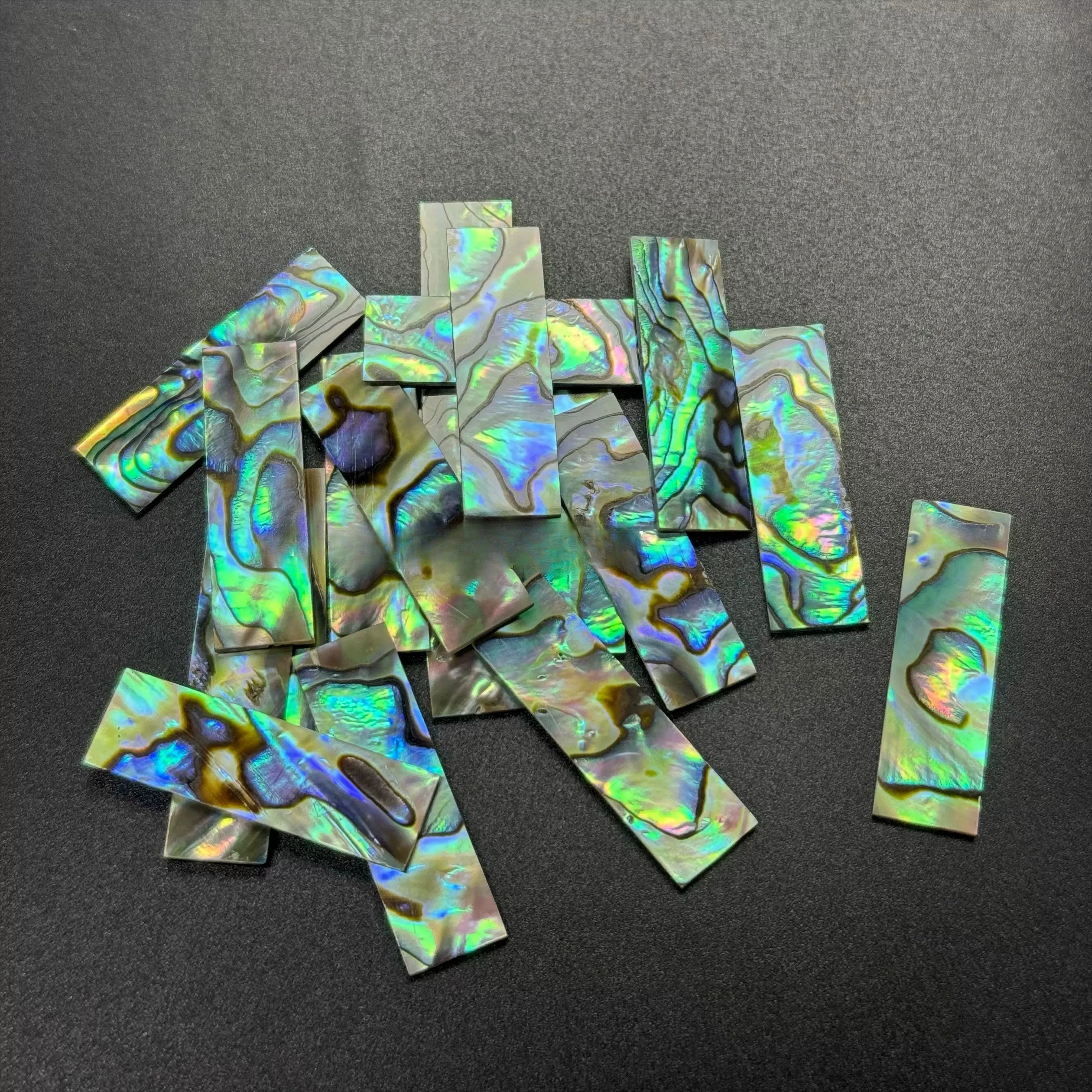 Abalone Shell Jewelry Inlay Sheets - 30x9x1mm Natural Abalone Shell Slice Long