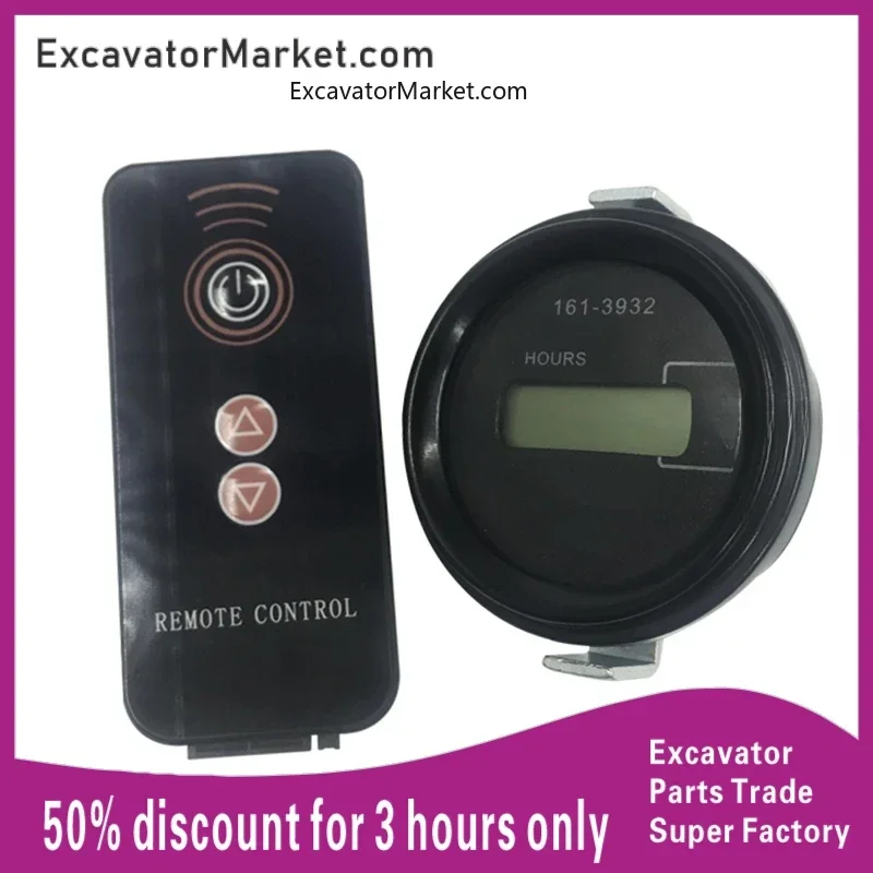 For CATERPILLAR CAT 307 312 320D 320D2 336D2 Hour meter Timer Working Hour meter Timer with remote control  For excavator