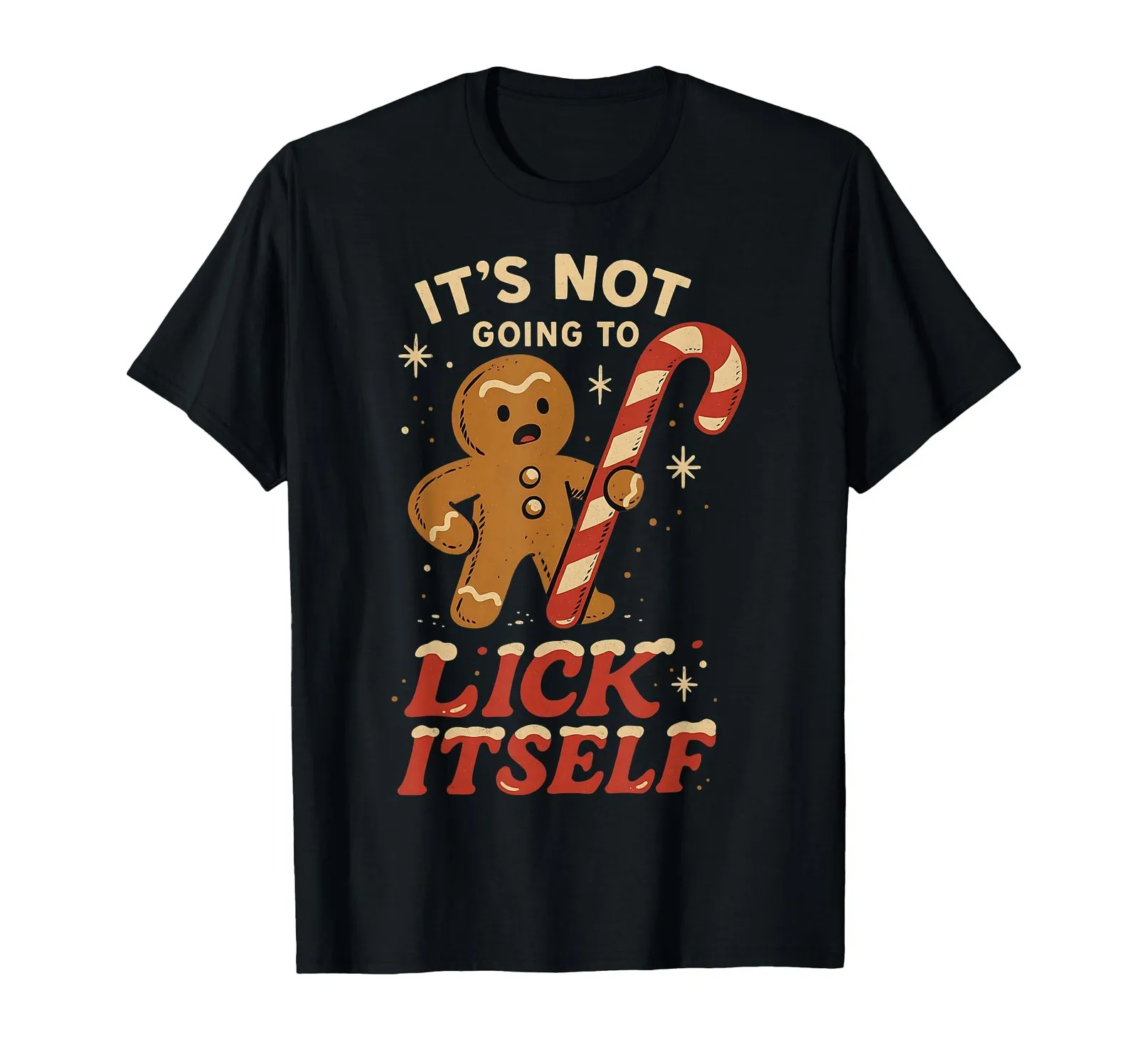 

Funny Gingerbread Man Christmas Graphic Tee for Holiday Fun