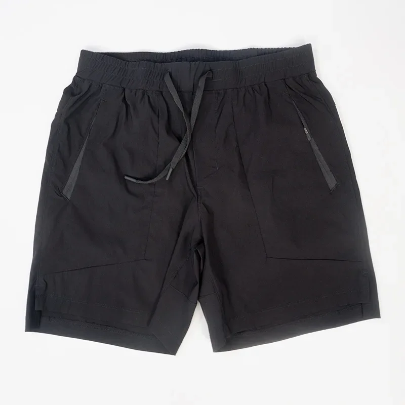 NWT Men Shorts with Side Zipper Pockets Super Quality Sports Men shorts Beach Shorts Men Leisure Stretch Short Size S-XL