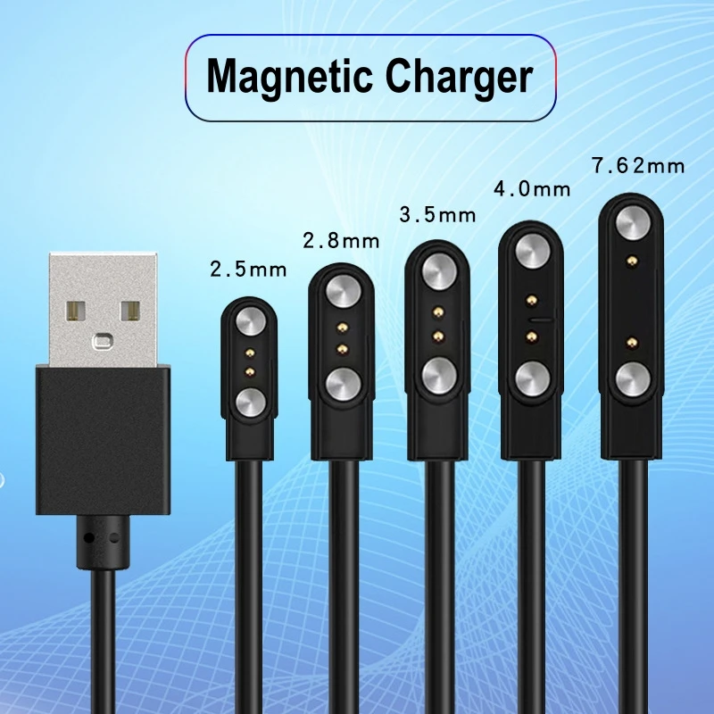 Aishi Magnetic Charging Cable USB Dock Charger Power Adapter Wire For Smart Watch Band Juicer Earphone Toothbrush Beauty Devices