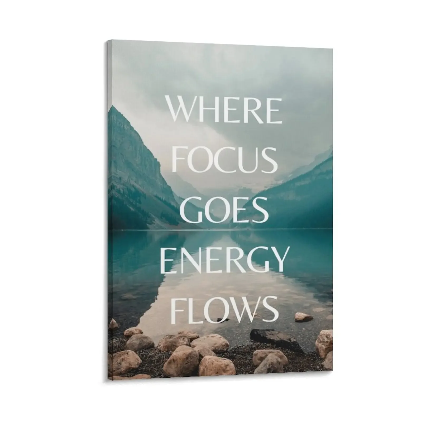 

Where Focus Goes Energy Flows Canvas Painting Paintings Paintings on canvas for living room nordic home decor