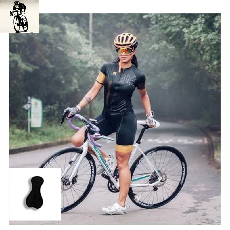 women's Cycling Overalls For Women Triathlon Long-sleeved Cycling Jersey Jumpsuit Casual Sweatshirt Cycling Suit Jumpsuit Gel