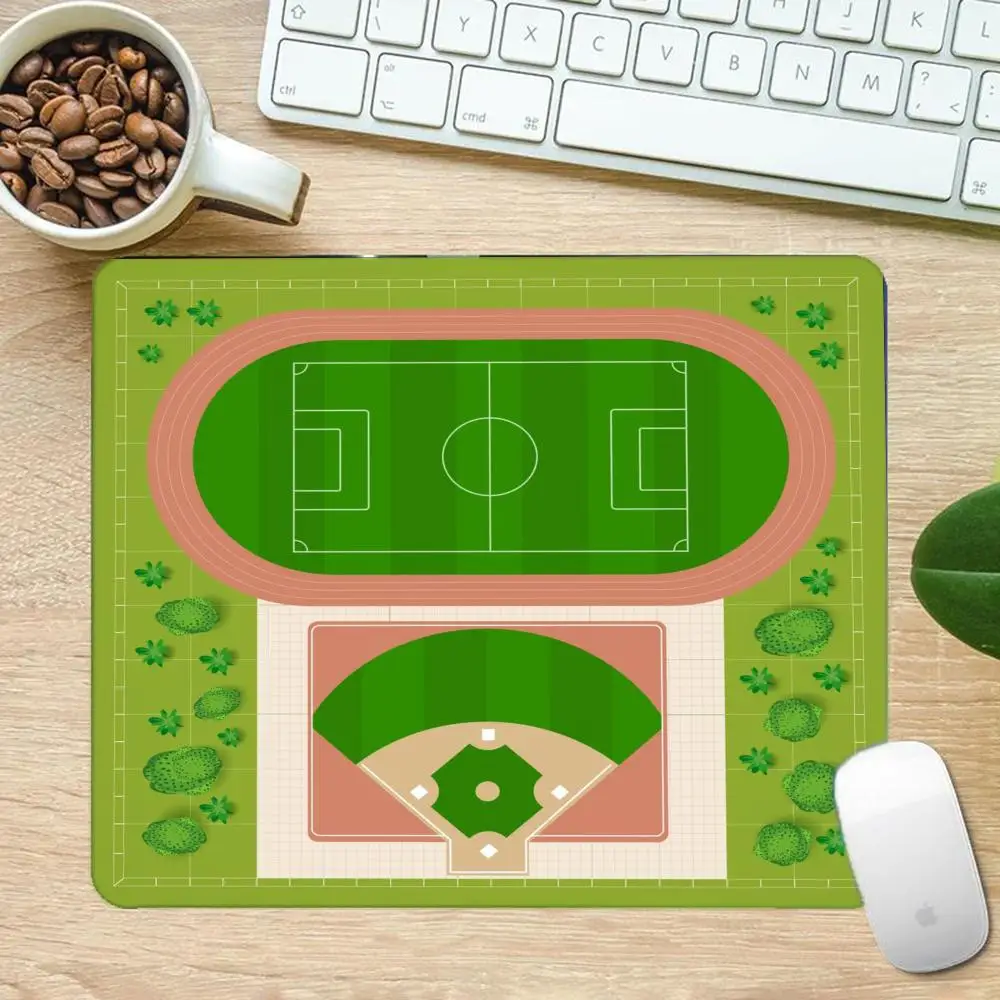 Baseball field sports court top view theme mousepad table mat playmat large size laptop games office desktop
