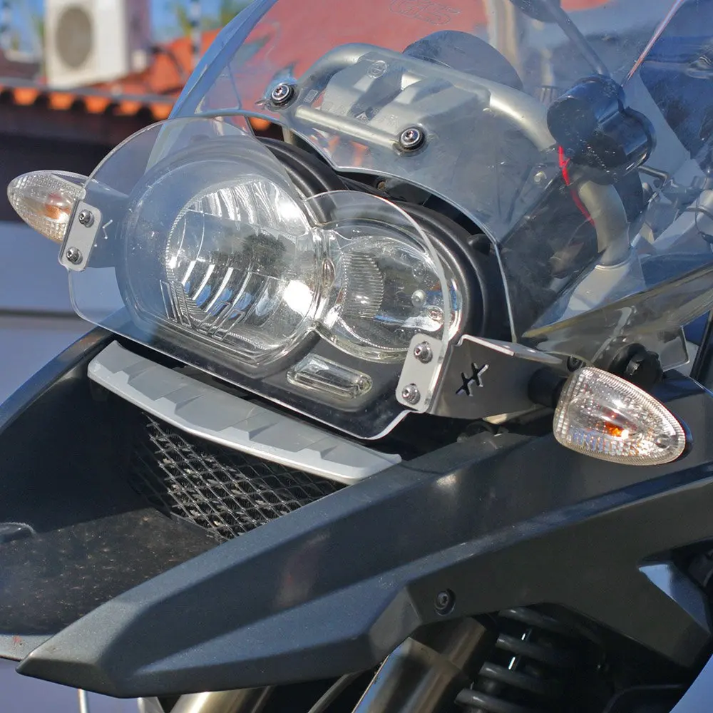 BMW GS R1200 Acrylic and Stainless Steel Headlight Protector-2012 2007