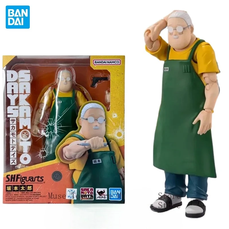 

In Stock BANDAI Original SHF SAKAMOTO DAYS Taro Sakamoto "Fat Killer" Store Manager Action Figure Model Toys Collectible Gift
