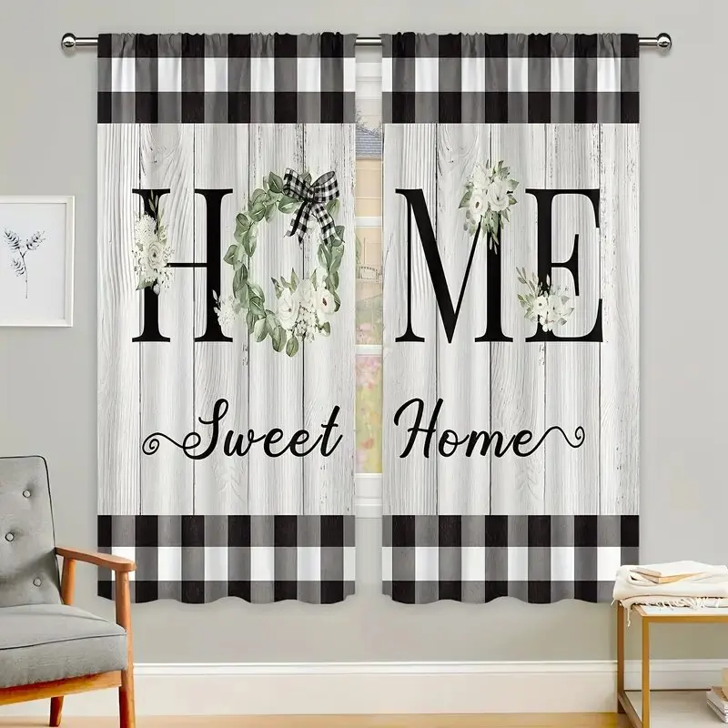 

Ретро деревенские шторы с принтом бабочки, оконные украшения, украшения для дома, украшения для комнаты