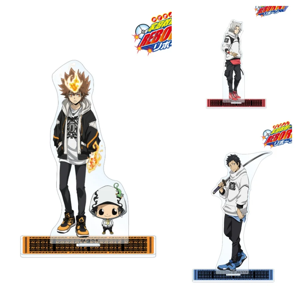 2025  Anime Cosplay Collection Desktop Decor HITMAN REBORN! Sawada Tsunayoshi 15cm Stand Figure Acrylic Model Plate