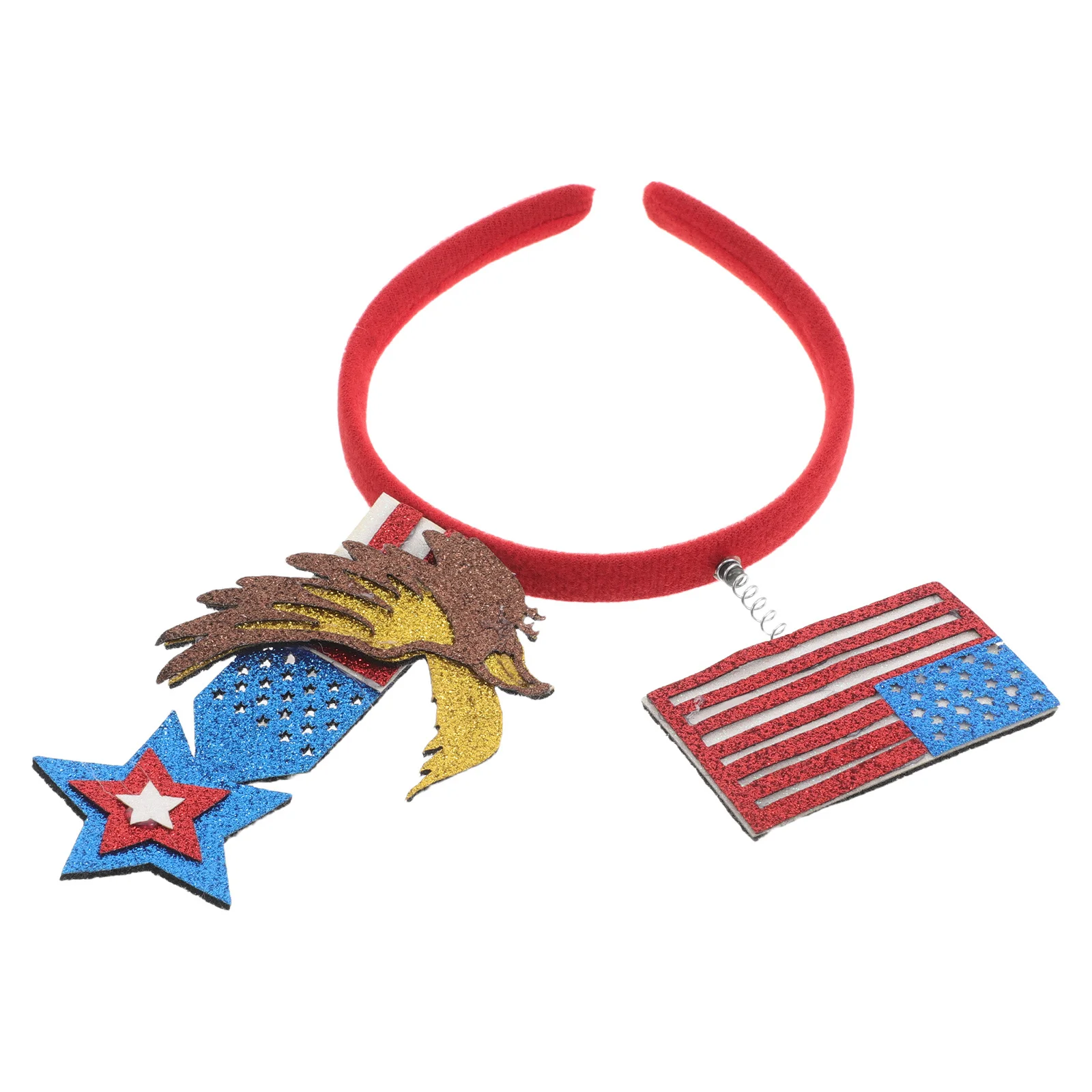 

Patriotic Headband Red White Flag Design Independence Day 4th July Party Accessories Women Girls Usa Headband