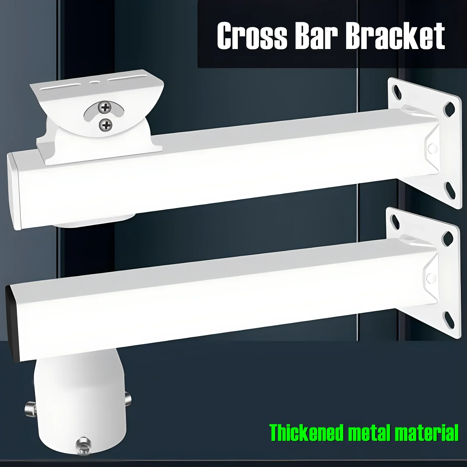 Universal Cross Arm Bracket Thickened Metal Security Camera Wall Mounting Bracket for Bullet IP Cameras/High Speed Dome Camera