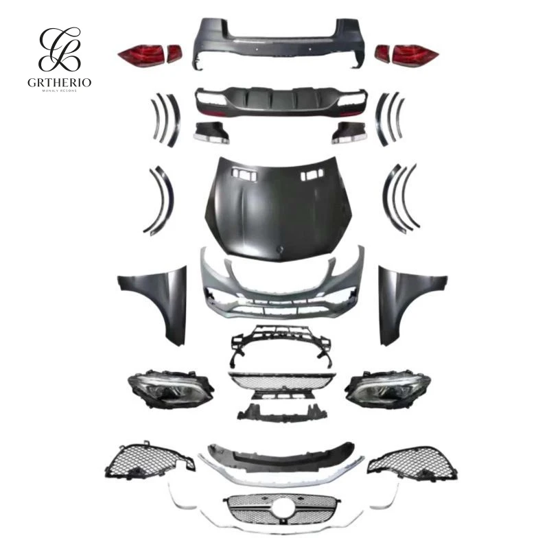 

Suitable for Mercedes-Benz ML-Class W166 modified GLE body kit, headlights, taillights, hood, and front grille