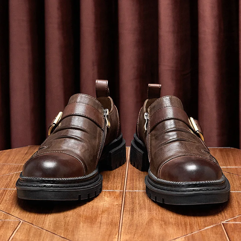 

Мужская винтажная обувь высокого качества из натуральной кожи, роскошные классические мужские деловые классические классические элегантные итальянские черные туфли из воловьей кожи