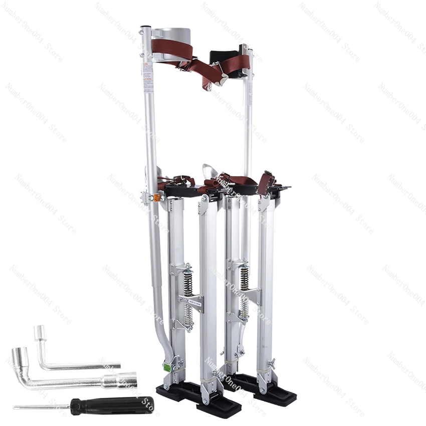 

New 24"-40" Adjustable Professional Aluminum Plastering Stilt Ladder Drywall Plaste Stilts Stage Props Interior Decoration Stand