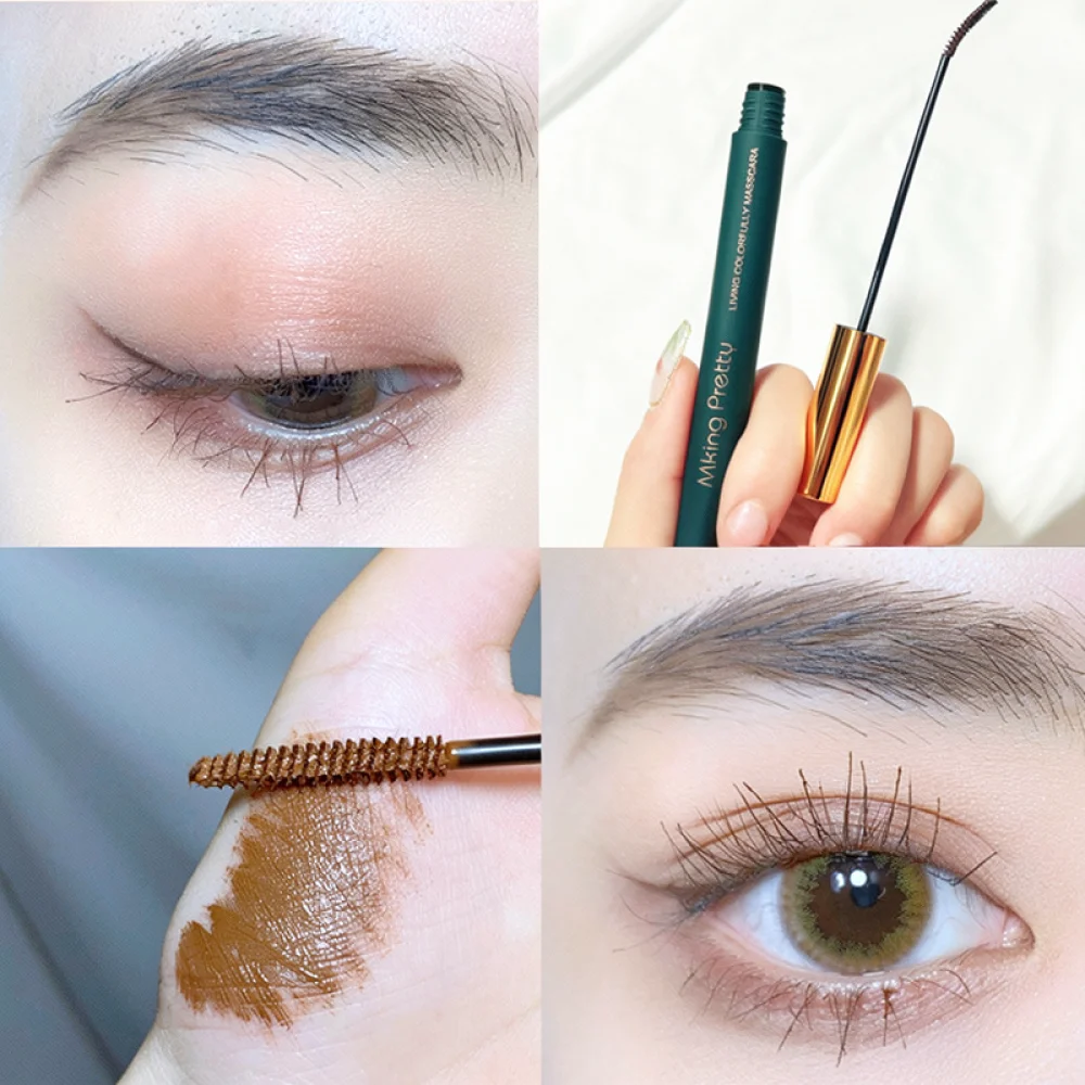 For MKING PRETTY Pigmented Mascara Long Lasting Curling Thick Waterproof Defined Eyelashes Professional Beauty Eye Makeup