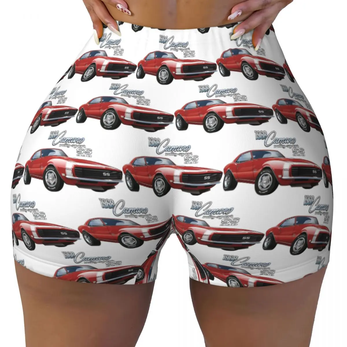 مخصص 1968 كامارو RS 327 الأحمر اليوغا السراويل النساء الصالة الرياضية تجريب الجري الرياضية الكرة الطائرة السائق السراويل